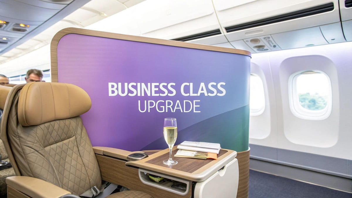 Ihr Business Class Upgrade leicht gemacht